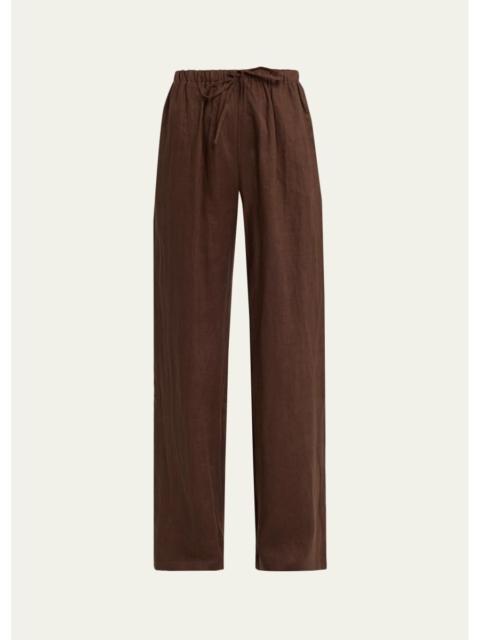 AEXAE Drawstring Linen Pants
