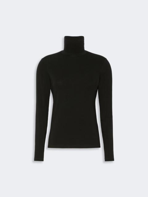 WEEKEND Max Mara MULTIF Slim-fit top in stretch viscose jersey - BLACK