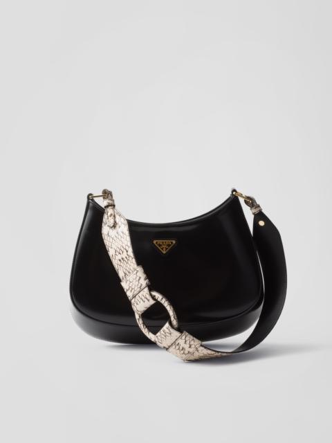 Prada Prada Cleo Ayers and brushed leather shoulder bag
