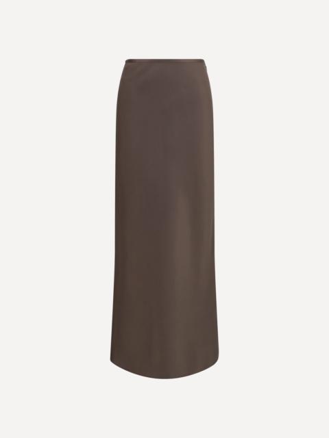 Loulou de Saison Silk twill A-line maxi Skirt