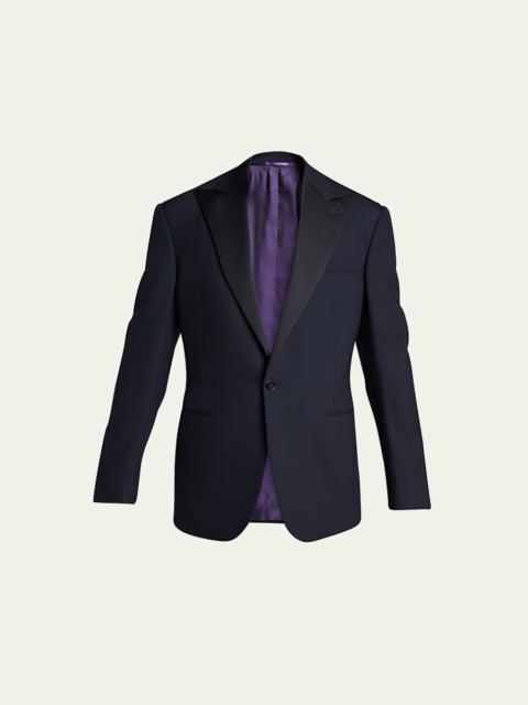 Ralph Lauren Men's Barathea Solid Wool Tuxedo