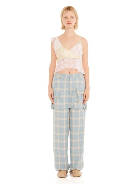 Collina Strada OCEAN PLAID CARGO SKIRTPANT