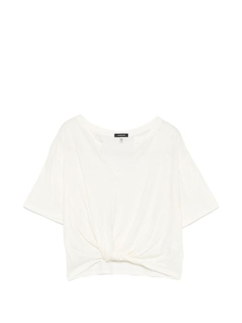 R13 knot V-neck T-shirt