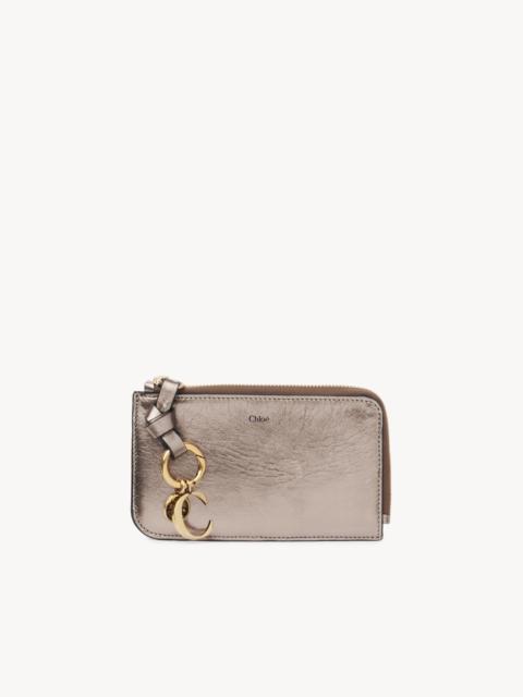Chloé ALPHABET PURSE IN METALLIZED LEATHER