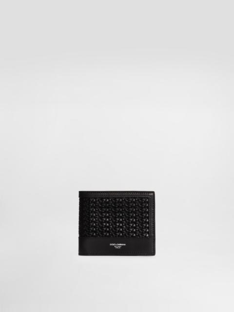 Dolce & Gabbana Woven plongé calfskin wallet