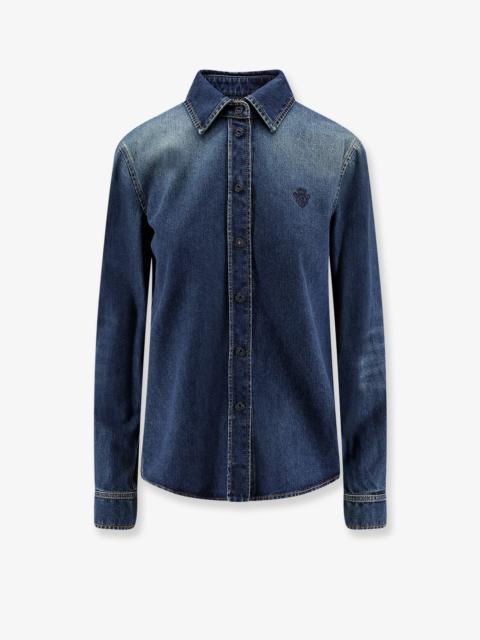 GUCCI Denim Shirt With Embroidery