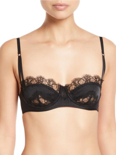 KIKI DE MONTPARNASSE Sensuel Lace-Trim Underwire Balconette Bra
