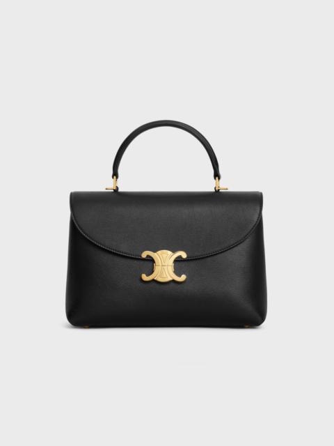 ☆☆CELINE☆☆ 24FW Celine Shoulder Bag 118313FZI 38NO Black CELINE SHOULDER BAG TERENCE in PATENT CALFSKIN | REVERSIBLE