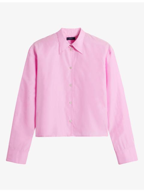 soeur Jeanne Cropped Long-Sleeve Shirt