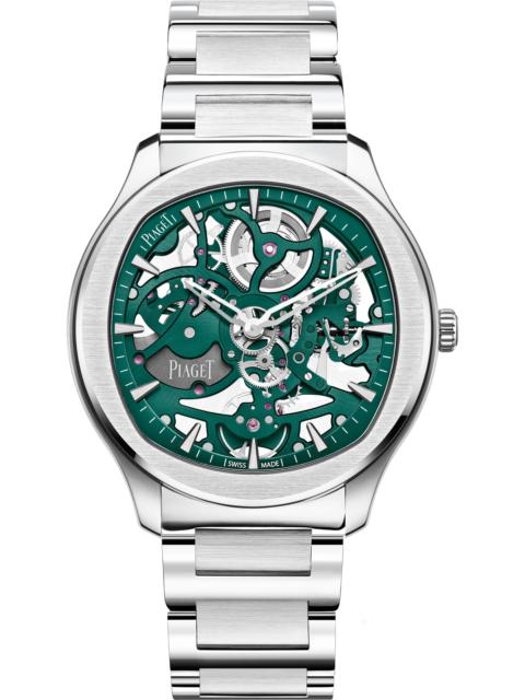 Piaget Women's Polo Stainless Steel Skeleton Watch - Green