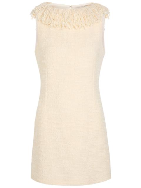 LIBEROWE Liberowe Soho Fringed Bouclé Wool-blend Mini Dress