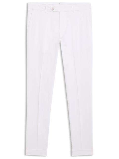 BOSS WASHABLE SLIM-FIT TROUSERS IN STRETCH COTTON