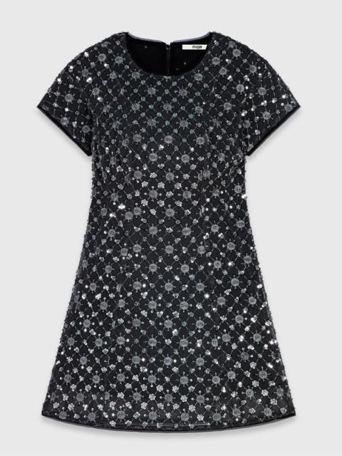 maje Short rhinestone dress