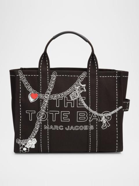 Marc Jacobs The Medium Trompe L'oeil Canvas Tote Bag