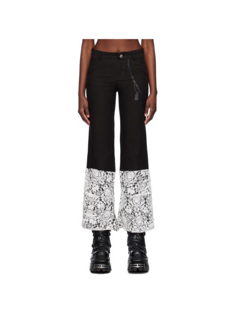 VeniceW Black Sock Trousers