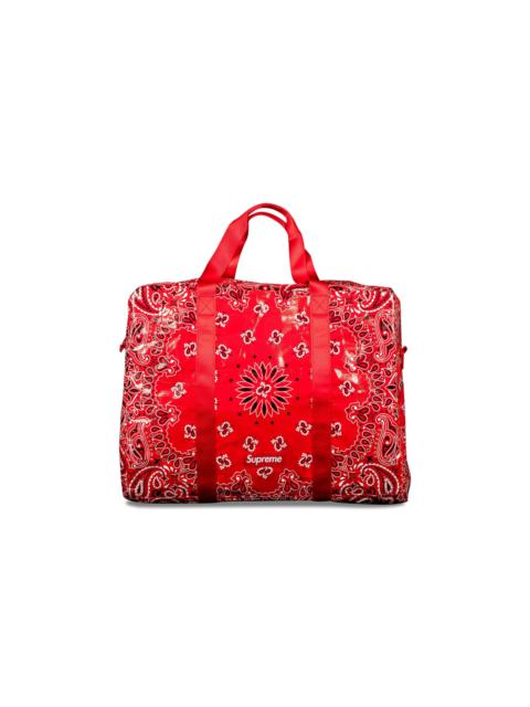 Supreme Bandana Tarp Large Duffle Bag 'Red'