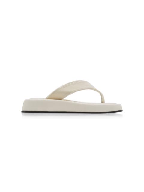 The Row Ginza Thong Sandals white
