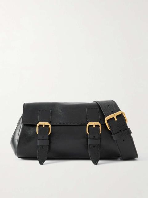 Dries Van Noten Leather shoulder bag Black