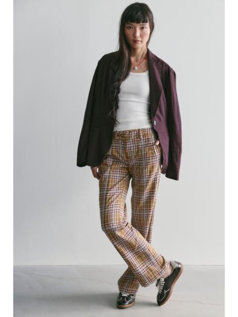 FREE PEOPLE Set On You Slim Yarn-Dye Trousers