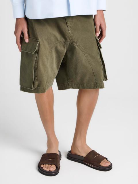 JW Anderson MENS FUSSBETT LOAFER SUEDE SLIDES IN BROWN