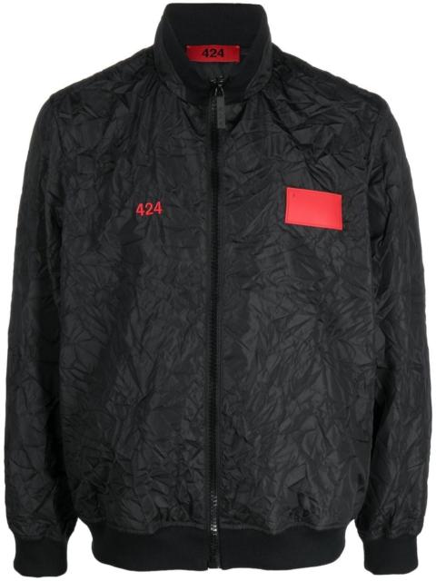 424 wrinkled-effect sport jacket