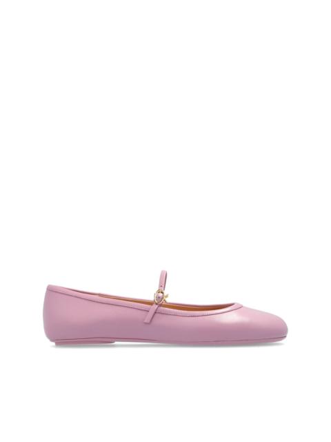 Gianvito Rossi Carla leather ballet pumps
