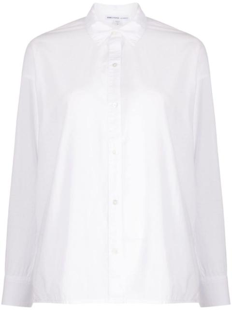 JAMES PERSE spread-collar poplin shirt