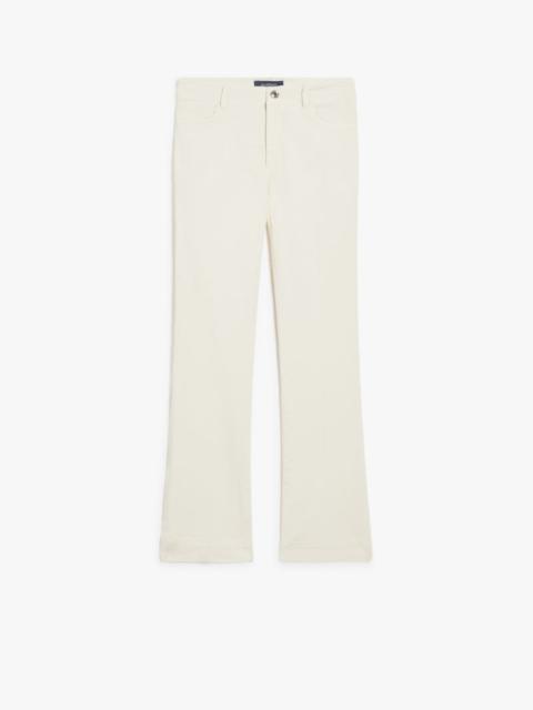 Sportmax Perfect-fit five-pocket mini flare trousers