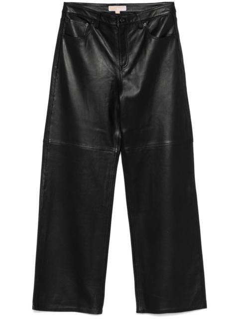 MICHAEL KORS leather trousers