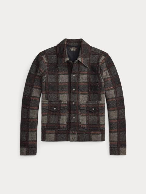 RRL by Ralph Lauren Plaid Wool Cardigan