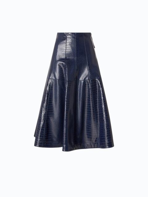 PINKO MIDI SKIRT WITH CROCODILE PRINT