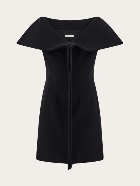 FERRAGAMO Stretch gabardine sleeveless jacket