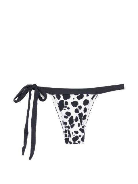Frankies Bikinis Coco tie-detail pattern bikini bottom