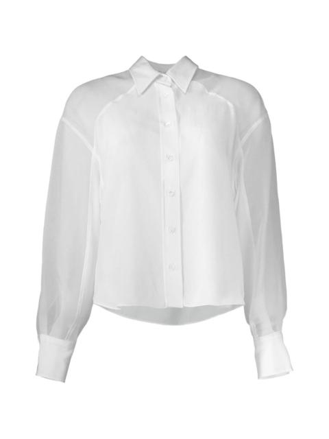 Brunello Cucinelli Monili long-sleeve panel shirt