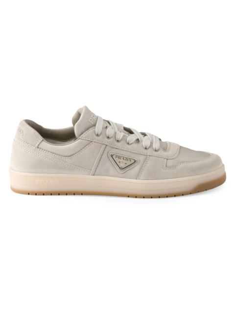 Prada Men's Downtown Re-Nylon and Suede Sneakers - Beige