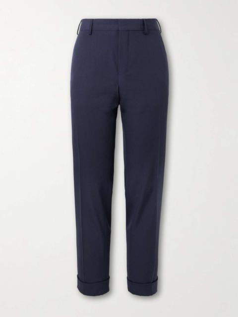 Slim-Fit Straight-Leg Wool Trousers