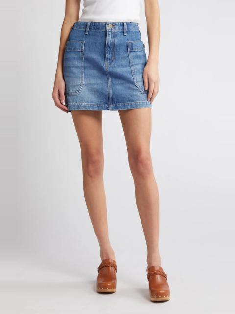 Cargo Denim Miniskirt