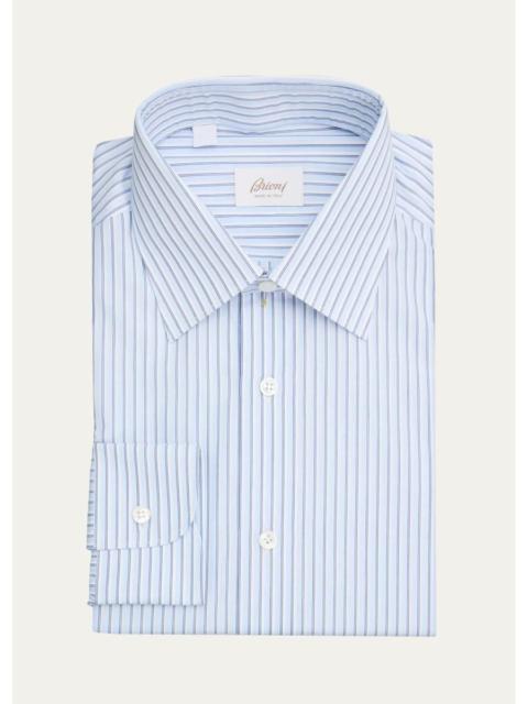 Brioni Men's Striped Cotton Dress Shirt