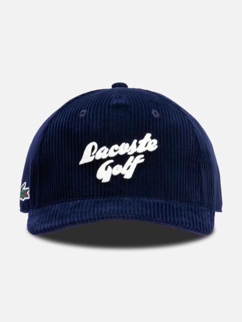 MEN'S EMBROIDERED CORDUROY GOLF CAP