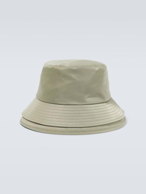 sacai Faux leather bucket hat