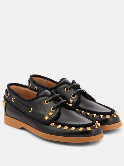 Valentino Palm Avenue leather boat shoes