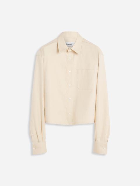 Lanvin CROPPED LONG-SLEEVED SHIRT