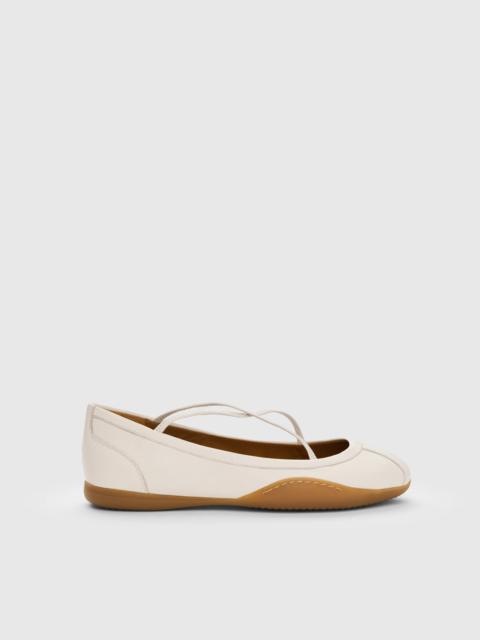 ATP ATELIER Sella Linen Nappa Ballet flats