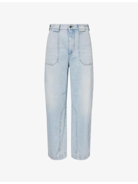 Loewe Loewe x Paula's Ibiza Wide-Leg Denim Jeans