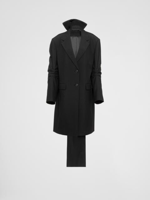 Prada Single-breasted mohair coat