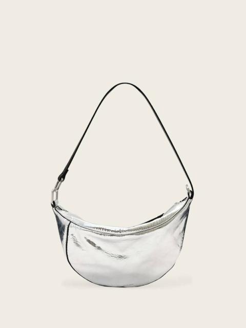 ALLSAINTS LUNA METALLIC LEATHER SHOULDER BAG