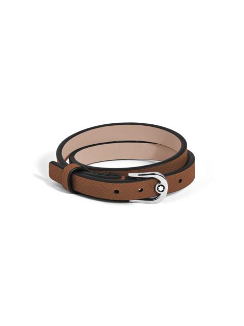 Montblanc HORSESHOE BUCKLE ADJUSTABLE BRACELET IN SARTORIAL LEATHER
