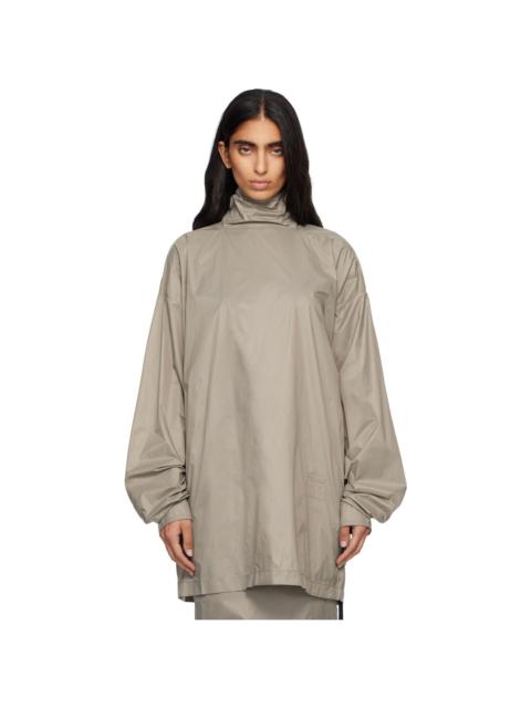 Rick Owens DRKSHDW Taupe Concordians Jumbo Turtleneck