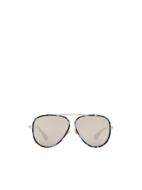 Burberry oversized pilot sunglasses