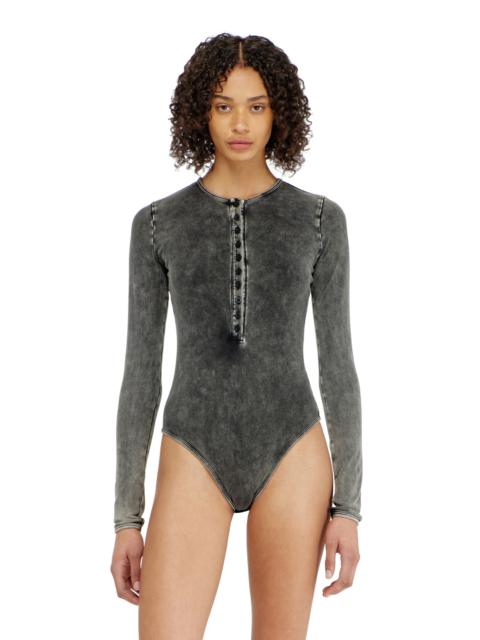 Diesel COTTON BODYSUIT WITH BUTTONED FRONT